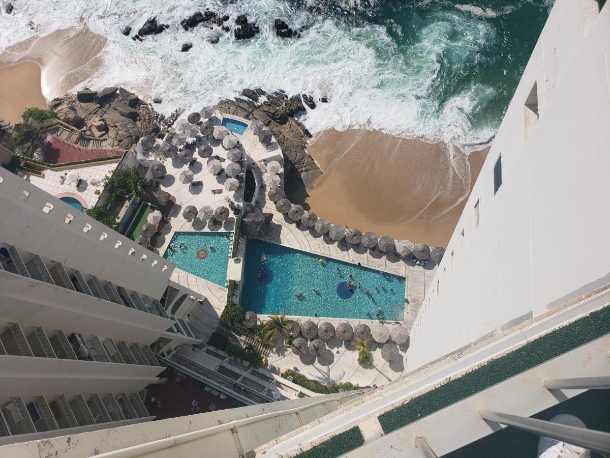 Hotel Torres Gemelas Vista Al Mar A Pie De Playa Akapulko Dış mekan fotoğraf
